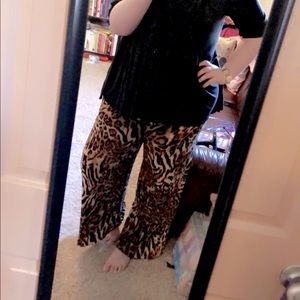 Cheetah print pants